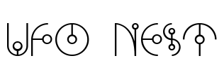 UFO NEST Font Image