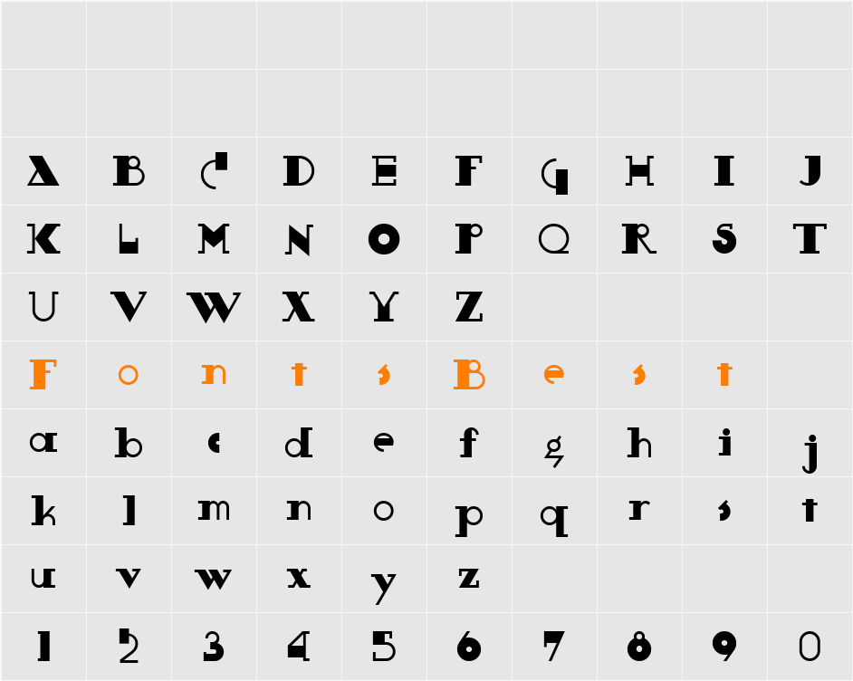 Boeuf Au Joost NF Character Map