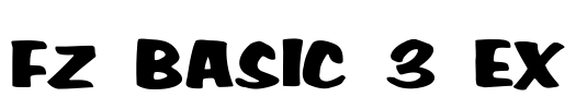 FZ BASIC 3 EX Font Image