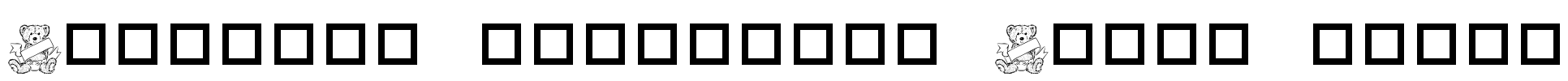 Destinys Teddybear Dings Three Font Image