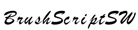 BrushScriptSW Font Image
