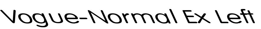 Vogue-Normal Ex Left Font Image