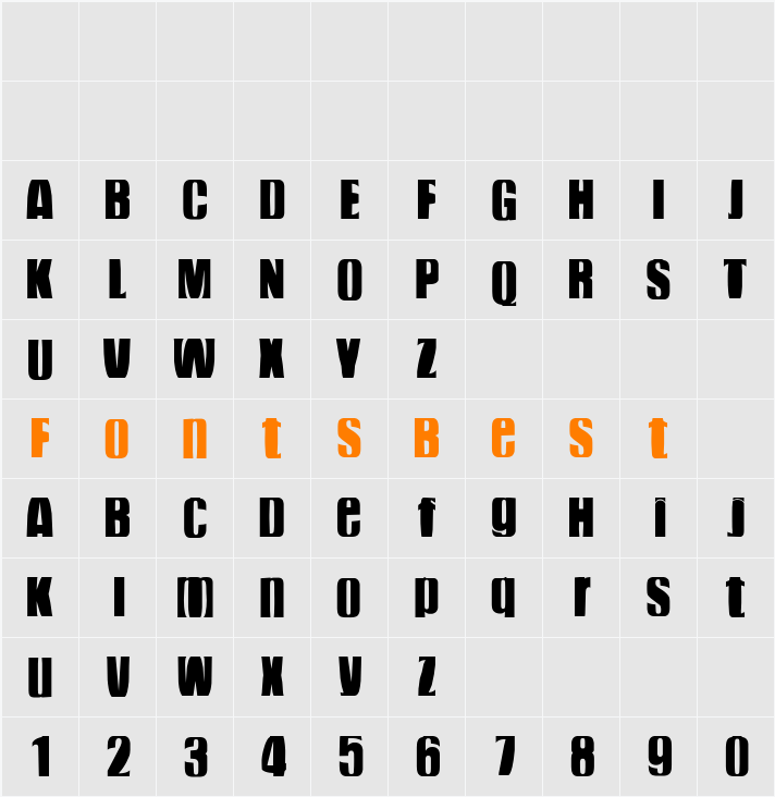 funky dunky Character Map