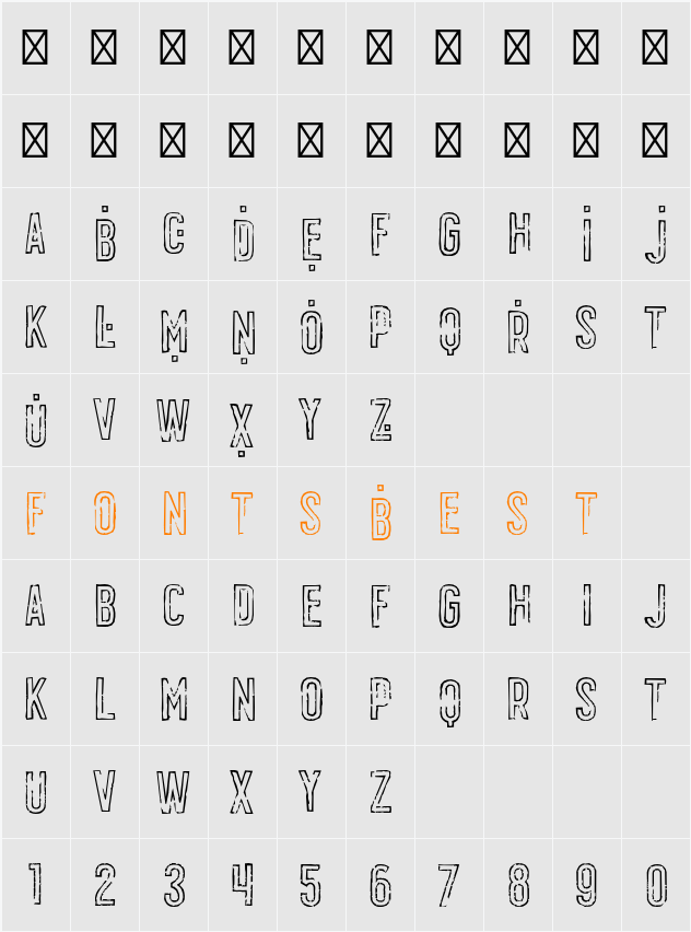 Dont Panic ITC Std Character Map