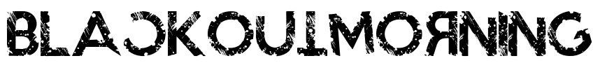 BlackoutMorning Font Image