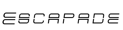 Escapade Font Image