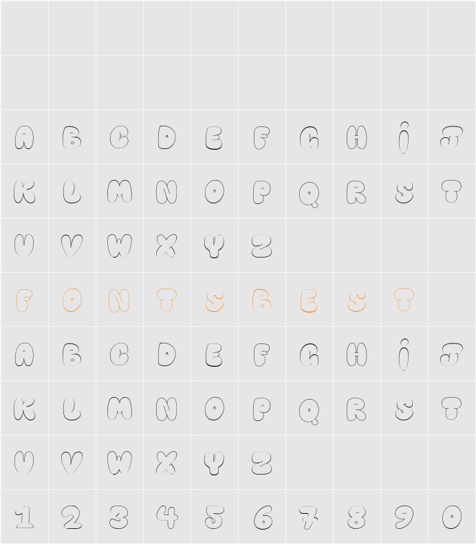 Happy brown cat Character Map