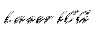 Laser ICG Font Image