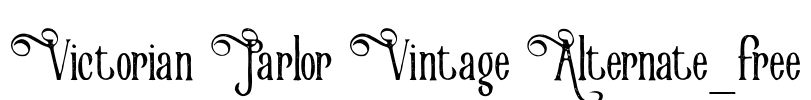 Victorian Parlor Vintage Alternate_free Font Image