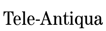 Tele-Antiqua Font Image