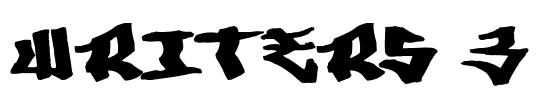 Writers 3 Font Image