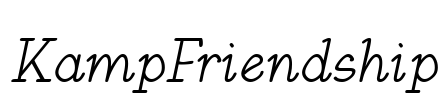 KampFriendship Font Image