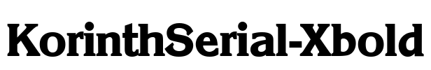 KorinthSerial-Xbold Font Image