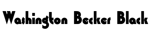 Washington Becker Black Font Image