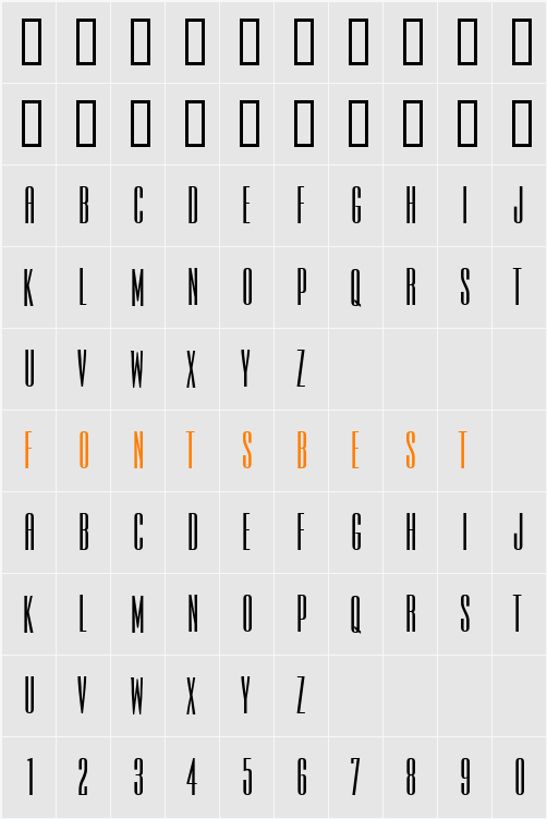Expel Character Map