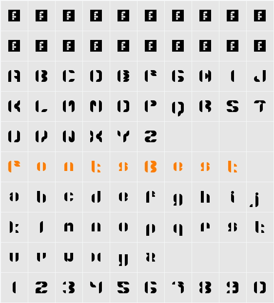 5Structonix Character Map