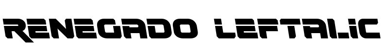 Renegado Leftalic Font Image