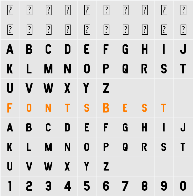 Joystick Character Map