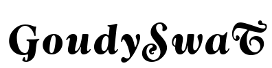 GoudySwaT Font Image