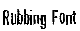 Rubbing Font Font Image