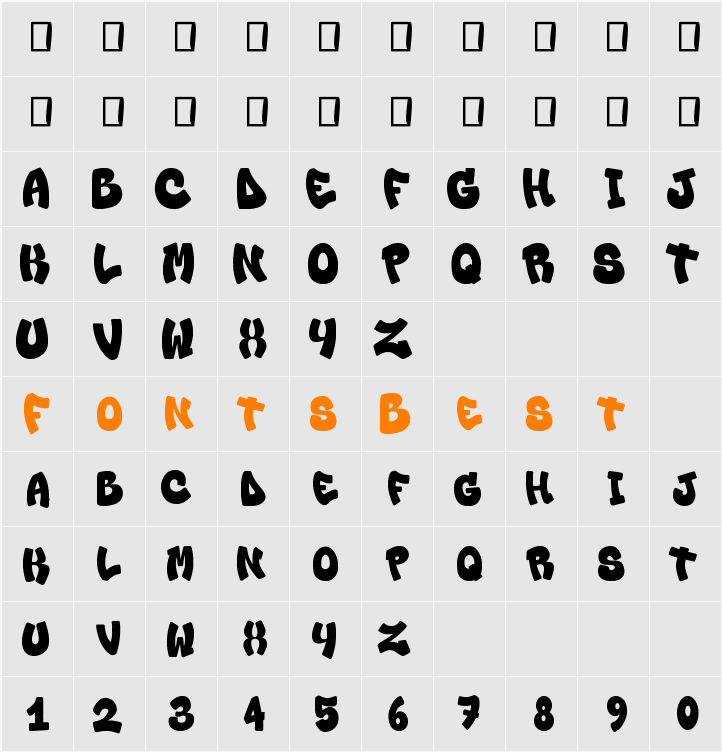 Lo_Snello Character Map