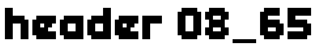 header 08_65 Font Image