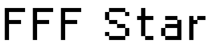 FFF Star Font Image