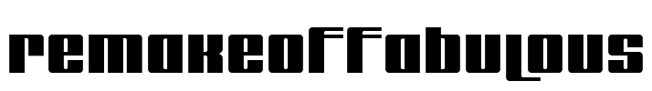 remakeoffabulous Font Image