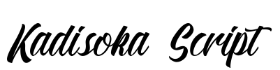 Kadisoka Script Font Image