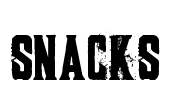 SNACKS Font Image