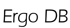 Ergo DB Font Image