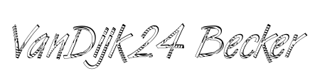VanDijk24 Becker Font Image