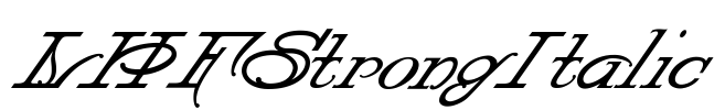 LHFStrongItalic Font Image