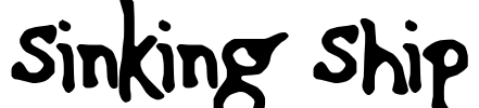 Sinking Ship Font Image