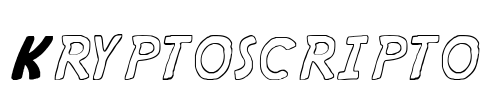 Kryptoscripto Font Image