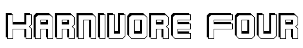 Karnivore Four Font Image