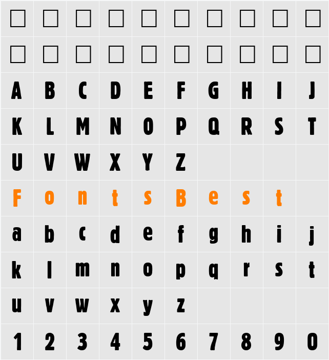 BlofeldExtraCond Character Map