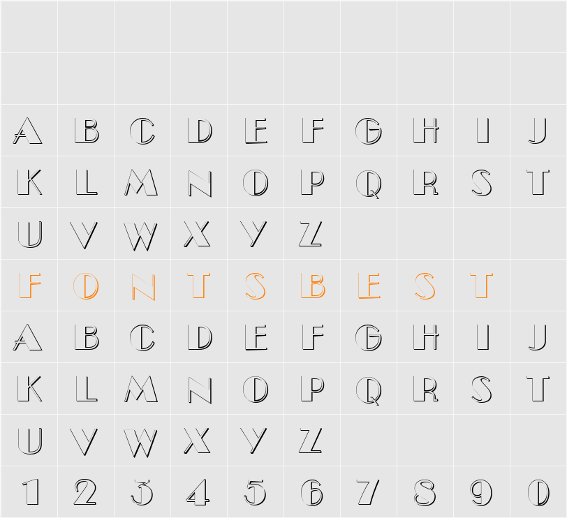 a_Bento3Dxtr Character Map