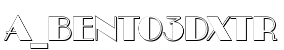 a_Bento3Dxtr Font Image