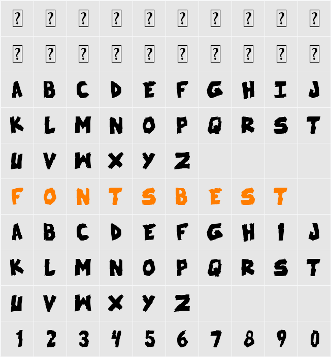 skrunch Character Map