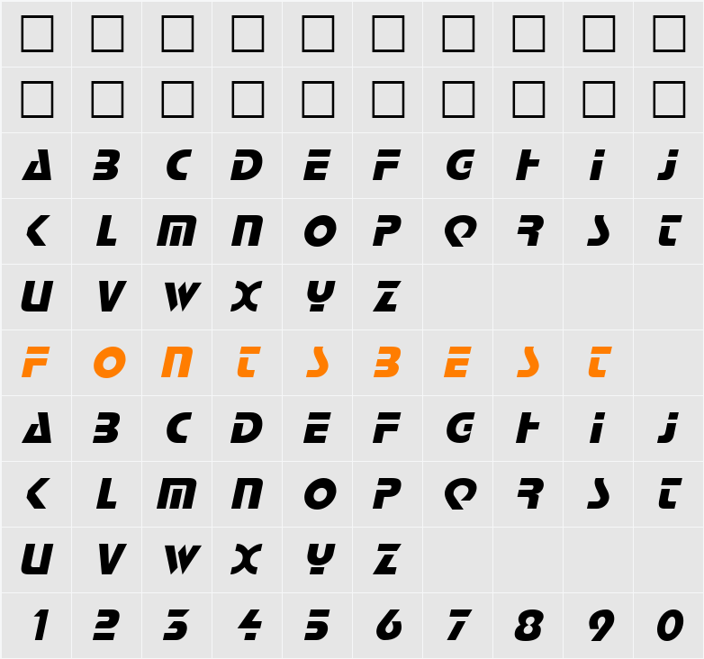 Logan Character Map