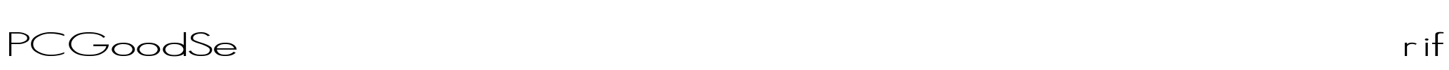 PCGoodSerif Font Image
