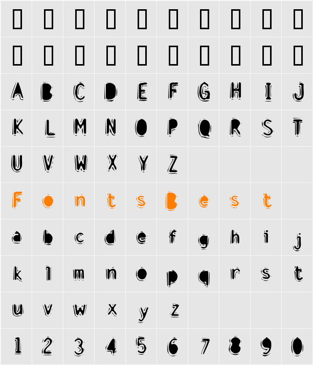 Discount Inferno Character Map