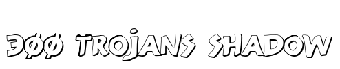 300 Trojans Shadow Font Image