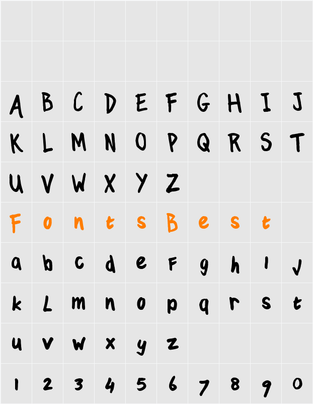 TJC 82 Marker Character Map