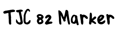 TJC 82 Marker Font Image
