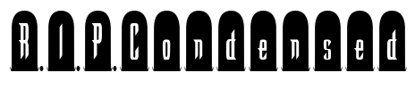 R.I.P.Condensed Font Image