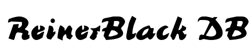 ReinerBlack DB Font Image