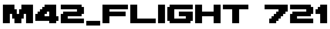 M42_FLIGHT 721 Font Image