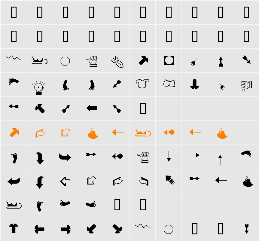 Dingbats5 Character Map